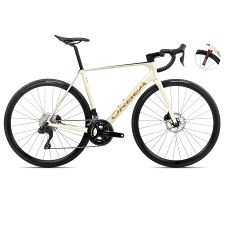 Rower szosowy Orbea ORCA M30i 57 Ivory White-Burgundy (Gloss)-Vulcano 