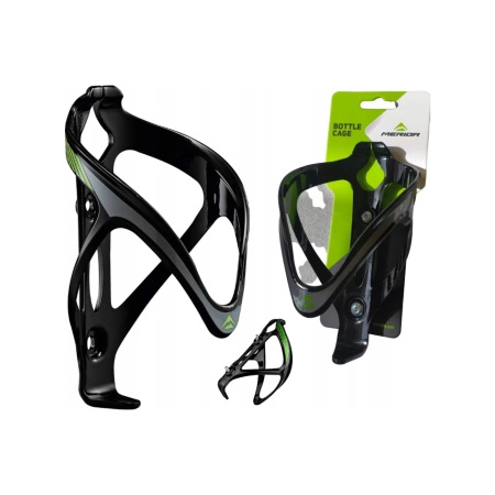 KOSZYK NA BIDON MERIDA TWORZYWO; BLK-GREEN