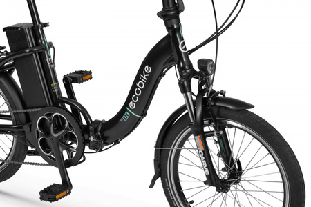 ROWER ELEKTRYCZNY ECOBIKE EVEN BLACK (SKŁADAK)