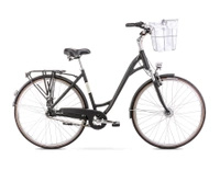 Rower miejski ART DECO LUX CZARNY M