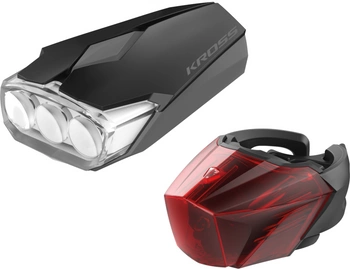 ZESTAW OŚW. LUMI SET II PRZÓD 3LED, TYŁ